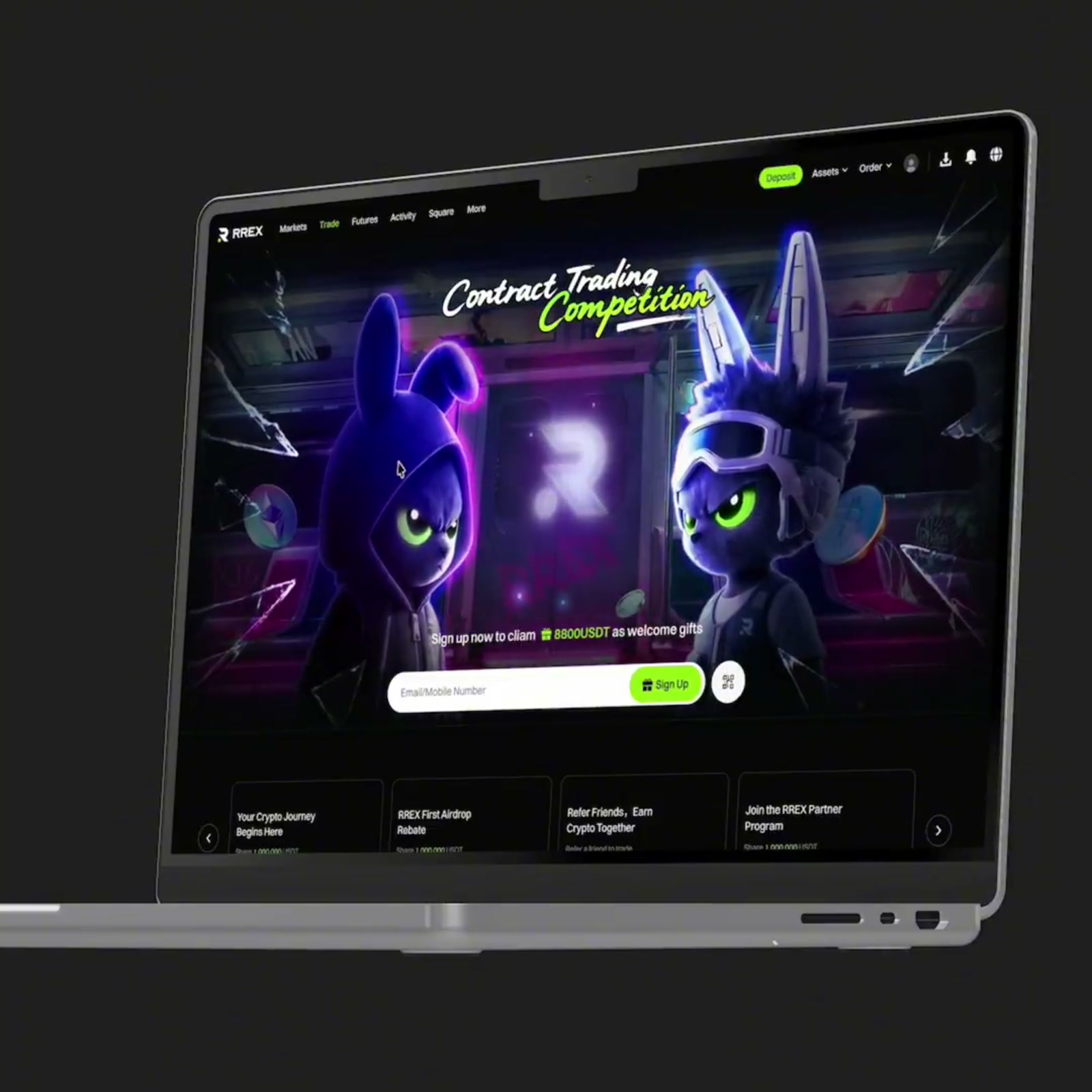 Desktop product animation from the same project